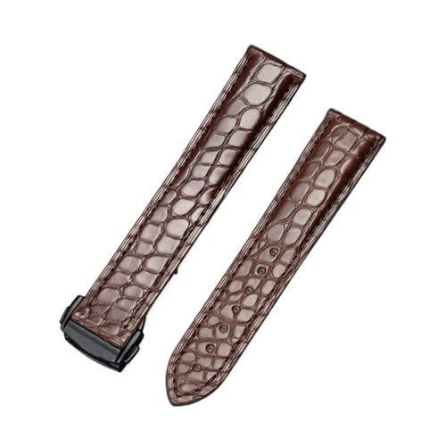 RVHAOODI Crocodile echtes Bandgurt 300 Deville Watchband Armband 19mm 21mm von RVHAOODI