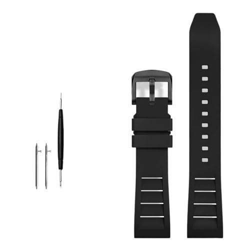 RVHAOODI FKM Fluor Gummi -Uhrband 20mm 21mm 22mm 24mm Uhren Band Sport Uhrengurt von RVHAOODI