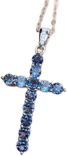 RVHAOODI Für Frauen überqueren natürliche blaue Topaz Edelstein für Frauen Schmuck 925Natural Birthday Giftstone Geburtsstein RVHAOODI Für Frauen überqueren natürliche blaue Topaz Edelstein für Frauen Schmuck 925Natural Birthday Giftstone Geburtsstein von RVHAOODI