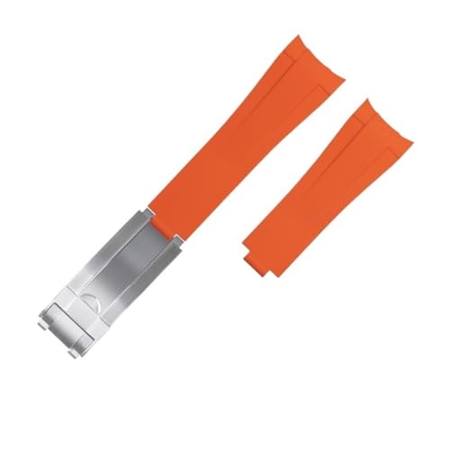 RVHAOODI Für GMT natürliche Gummi verlängerte Uhrengurt Gleitschnalle 20 mm gebogener Ende Fluororubber Uhrenbänder RVHAOODI Für GMT natürliche Gummi verlängerte Uhrengurt Gleitschnalle 20 mm gebogener Ende Fluororubber Uhrenbänder von RVHAOODI