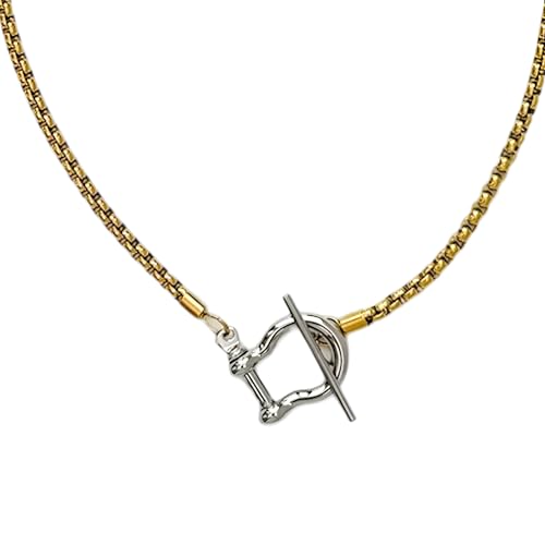 RVHAOODI Hufeisen Halskette für Frauen und Männer, Hufeisenkettenanhänger, Tiff Classic U-förmige Hufeisen-Anhänger-Halskette, schöne Pferdehufkette Kette von RVHAOODI