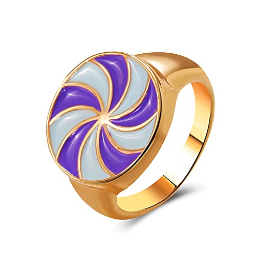 RVHAOODI Kreatives farbenfrohe Brot karierte Ring Vintage Drop Öl Geometrische Emaille Ringe für Frauen Mädchen Mode Schmuck Geschenk RVHAOODI Kreatives farbenfrohe Brot karierte Ring Vintage Drop Öl Geometrische Emaille Ringe für Frauen Mädchen Mode Schmuck Geschenk von RVHAOODI