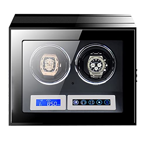 RVHAOODI Large Capacity Watch Winder with LCD Screen and Remote Control Wooden Storage Box for 9 12 24 Watches Wood Shell Piano Self Winding Watch Rotator Box RVHAOODI Large Capacity Watch Winder with LCD Screen and Remote Control Wooden Storage Box for 9 12 24 Watches Wood Shell Piano Self Winding Watch Rotator Box von RVHAOODI