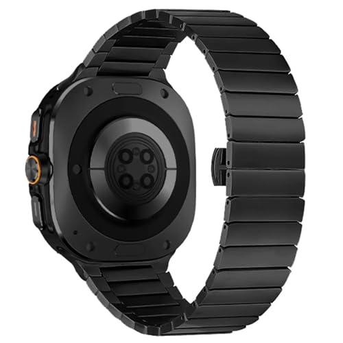 RVHAOODI Luxus Armband Galaxy Watch Ultra 47mm Schmetterling Verschluss Armband GALAXY Uhr 47MM ULTRA Metall Titan Band Correa von RVHAOODI