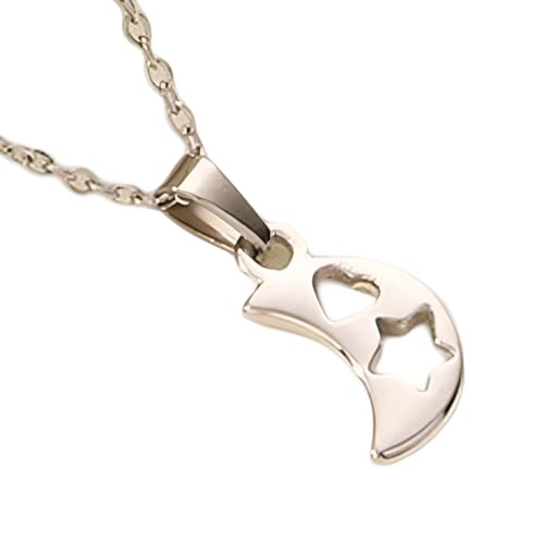 RVHAOODI Mädchen Schmuckzubehör Halskette für Frauen, klassischer Sternhändler Halskette Schmuck, Sonne und Mond Halskette, Halskette Sonne und Mond Halskette RVHAOODI Mädchen Schmuckzubehör Halskette für Frauen, klassischer Sternhändler Halskette Schmuck, Sonne und Mond Halskette, Halskette Sonne und Mond Halskette von RVHAOODI