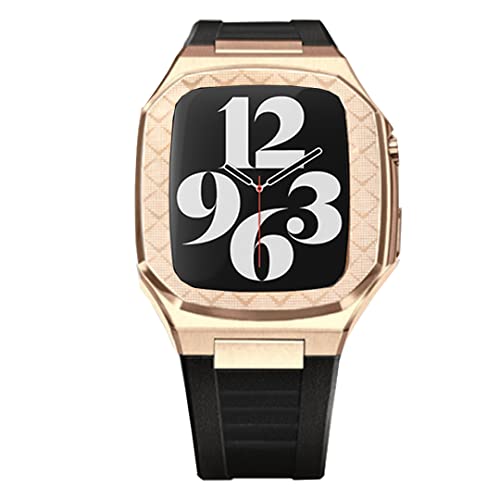 RVHAOODI Modifikationssatz von Gehäuse und Edelstahl -Uhrenarmband für Armband 44 mm 45 mm 9 8 7 6 5 4 Robben für Männer und Frauen von RVHAOODI