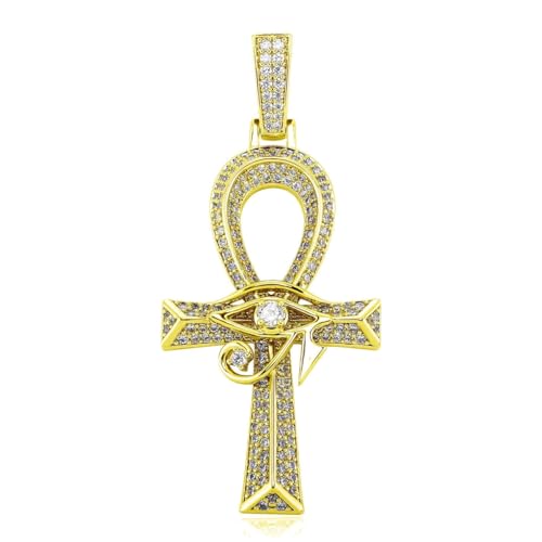 RVHAOODI Mystische Kreuze Pendellennhalte mit Auge von Unisex Mode von RVHAOODI