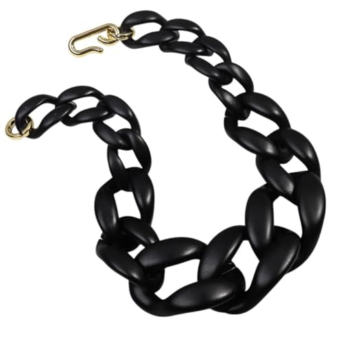 RVHAOODI NEU 2026 UNISEX FEINLES STELL STATE ACRYLIC LARGE KUCKIGE KEINE CHOKER HALLE Kette Big Resin Link Lange Anhänger Juwely Geschenkmodentrend -Accessoires kreativ für Frauen und Männer von RVHAOODI
