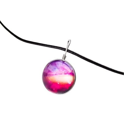 RVHAOODI Planet Halskette für Frauen und Männer, Weltraumuniversum Galaxy Halskette Sterne Gla -Kugel Anhänger Kristall Planet Muster Lederkette Halskette, Galaxien Halskette, Astronaut RVHAOODI Planet Halskette für Frauen und Männer, Weltraumuniversum Galaxy Halskette Sterne Gla -Kugel Anhänger Kristall Planet Muster Lederkette Halskette, Galaxien Halskette, Astronaut von RVHAOODI