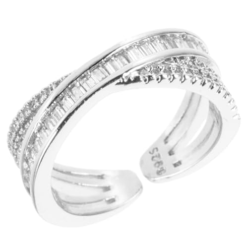 RVHAOODI Ringe Frauen verstellbarer Emaille Open Schmuck Strass Statement Statement Ring von RVHAOODI