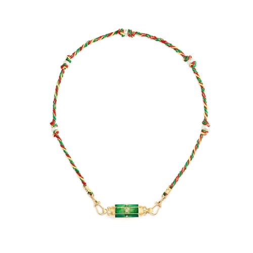 RVHAOODI Schöne geflochtene Seilkette mit lebendigem Regenbogenanhänger für Modeliebhaber RVHAOODI Schöne geflochtene Seilkette mit lebendigem Regenbogenanhänger für Modeliebhaber von RVHAOODI