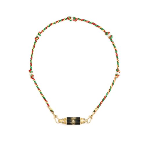 RVHAOODI Schöne geflochtene Seilkette mit lebendigem Regenbogenanhänger für Modeliebhaber von RVHAOODI