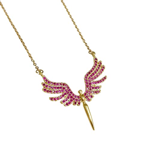 RVHAOODI Schutzengel Anhänger, Engel Wings Pendell Halskette für weibliche Schmuck - Schutzengel Halskette, Engel Halskette für Mädchen, Engel Halskette von RVHAOODI