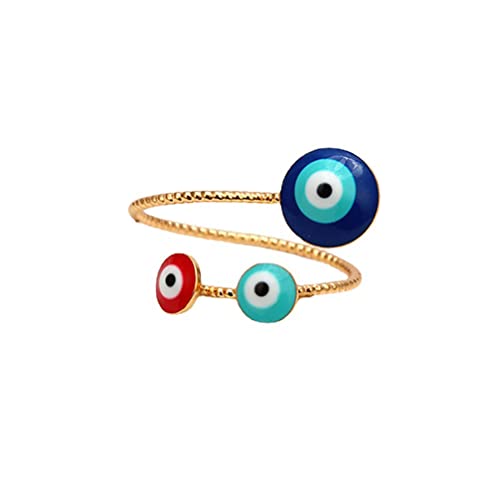 RVHAOODI Teufel Eye Ring Offener Ringfarbe Eye Creative Ring weiblich von RVHAOODI