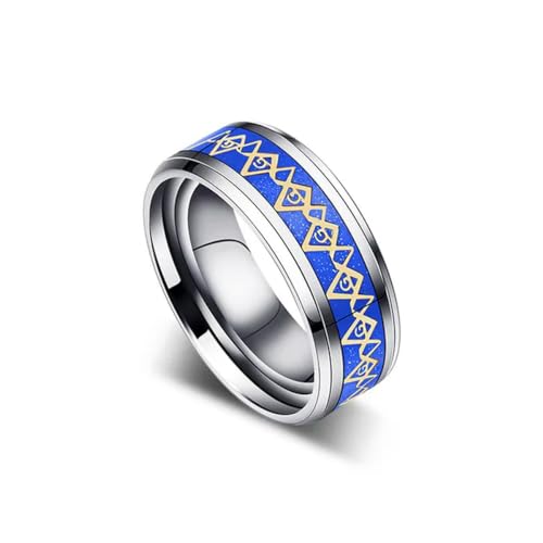 RVHAOODI Titanium Herrenring Koreanische Hipster -Persönlichkeit Ring Hip Hop Online Promi Single Index Finger Herren Ring von RVHAOODI