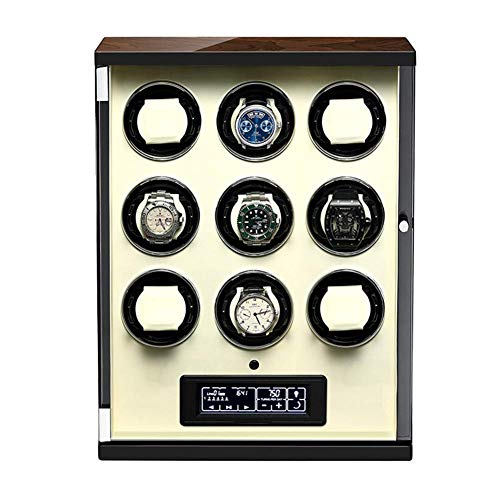 RVHAOODI Uhr Wickler Automatic Watch Wickler Box mit Touch Panel und Display Bildschirm Fernbedienung Einstellbarer Uhren Kissen ruhiger Motor, Schwarz, 4 0 Uhr Wickler RVHAOODI Uhr Wickler Automatic Watch Wickler Box mit Touch Panel und Display Bildschirm Fernbedienung Einstellbarer Uhren Kissen ruhiger Motor, Schwarz, 4 0 Uhr Wickler von RVHAOODI