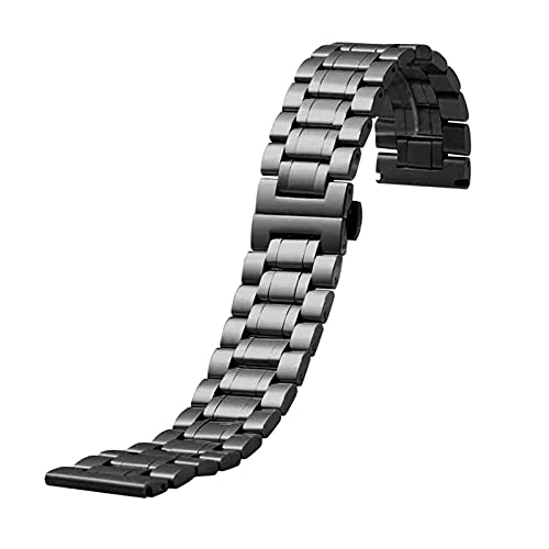 RVHAOODI Uhrengurt Metall Massive Edelstahlgurt mit 18 mm -28 mm Schnellfreisetzung Herren -Ersatzarmband /22 mm/Siliver kompatibel von RVHAOODI
