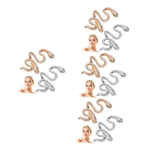 RVHAOODI Wocharm Armbänder Anhänger Armreif Spinner Kette Kühle Tier Multiple Schlange der Schädel Männer Metall von RVHAOODI