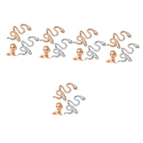 RVHAOODI Wocharm Armbänder Anhänger Armreif Spinner Kette Kühle Tier Multiple Schlange der Schädel Männer Metall von RVHAOODI