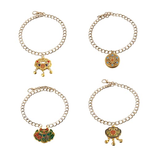 RVHAOODI von 4 trendigen akkativen Halsketten für Neujahrszeittiere von RVHAOODI