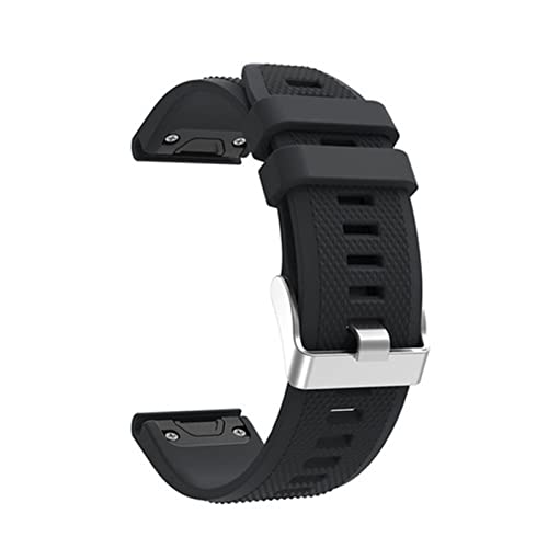 Sport Silicone Watchband Wrist strap for Garmin Fenix 6X 6 6S Pro 5X 5 5S Plus 3 3HR 20 22 26mm EasyFit Quick Release wirst band von RVHAOODI
