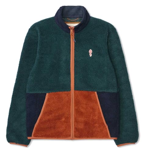 RVLT Revolution Blocked Teddy Jacke Dark Green | Größe L von RVLT