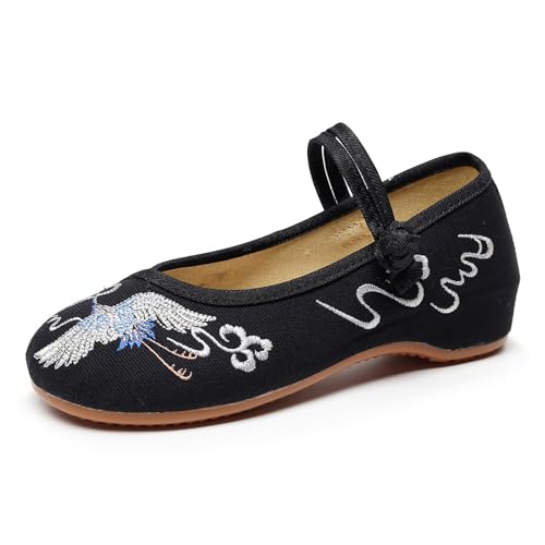 RVROVIC Mode Damenschuh Walking Tanz Stickerei Vintage Mary Jane Flats von RVROVIC