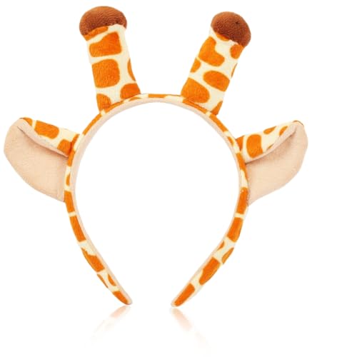 1 Stück Giraffen-Haarband mit Giraffenohren Giraffengeweih-Kopfschmuck, das perfekte Accessoire für eine Karnevalsparty! von RVYEIOP