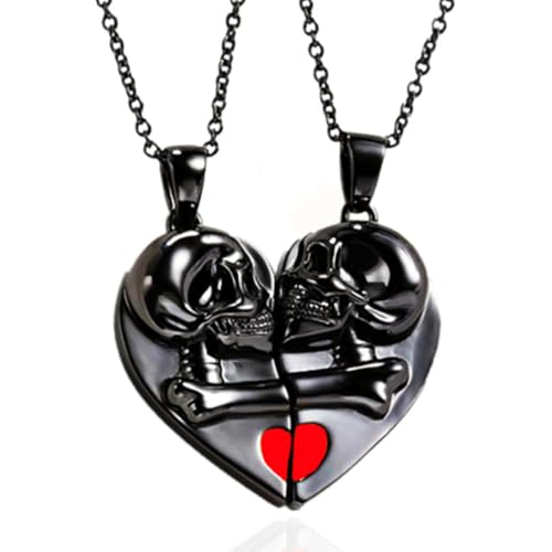 2 Stück modeschmuck kette, Magnetverschluss choker damen, robust und langlebig, Halloween-Geschenk, Geschenk für den Freund oder die Freundin. von RVYEIOP