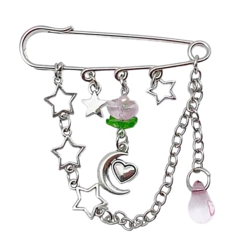 Anstecknadel Blumenschmuck Pullover Schal Clip Dekorative Kette Pin Legierung Brosche Revers Pin Täglich Party von RWAJZAX