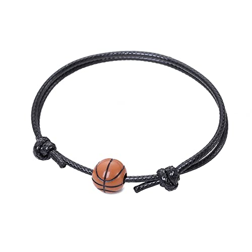[RWAJZAX] Fußball Armband Verstellbar Amulett Fußball Thema Sport Freundschaftsarmband Geflochtene Schnur Schmuck von RWAJZAX