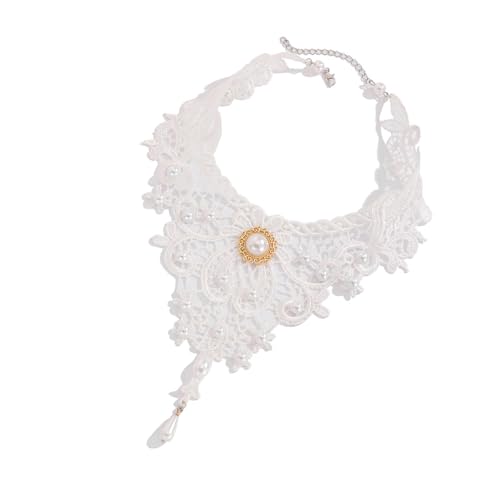 [RWAJZAX] Gothic Schlüsselbeinkette für Damen mit hohler Spitze, Bluttropfen-Anhänger, Choker, Statement-Schmuck, Partyzubehör von RWAJZAX