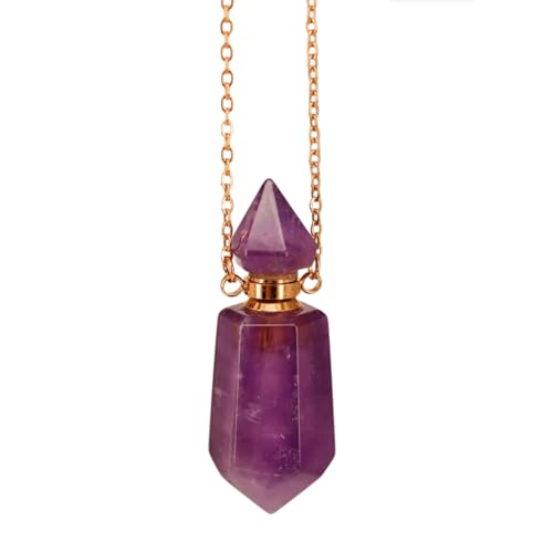 [RWAJZAX] Parfüm Frauen Flasche Anhänger Halskette Edelstahl Kette Choker Kette Verstellbare Halskette Kette Zubehör von RWAJZAX