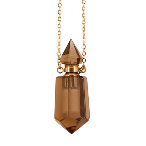 [RWAJZAX] Parfüm Frauen Flasche Anhänger Halskette Edelstahl Kette Choker Kette Verstellbare Halskette Kette Zubehör von RWAJZAX