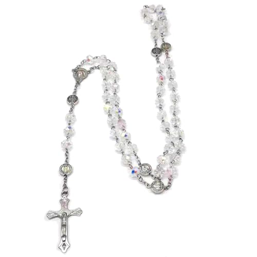 [RWAJZAX] Rosenkranz Beads Katholische Halskette für Damen von RWAJZAX