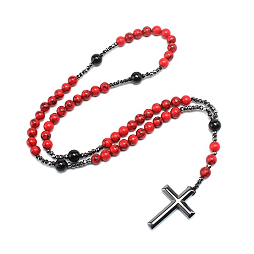 RWAJZAX Rosenkranz-Halskette mit Häma-Perlen RWAJZAX Rosenkranz-Halskette mit Häma-Perlen von RWAJZAX