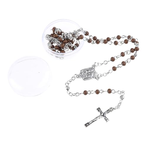 [RWAJZAX] Schlüsselbeinkette, achteckiger Exorzismus, Rosenkranz, Perlen, Halskette mit süßem Anhänger für Damen von RWAJZAX