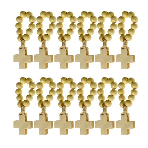 Vielseitiger Rosenkranz-Perlen, Fingerkette, eleganter Rosenkranz-Kreuz, verstellbar, für alle Stile Vielseitiger Rosenkranz-Perlen, Fingerkette, eleganter Rosenkranz-Kreuz, verstellbar, für alle Stile von RWAJZAX