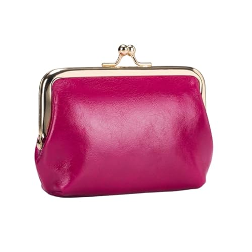 RWCCCRW Damenhandtaschen aus echtem Leder, Geldbörsen, Kartenetuis, Geldbeutel, Münzbörsen, Beutel (Größe: Rot) von RWCCCRW