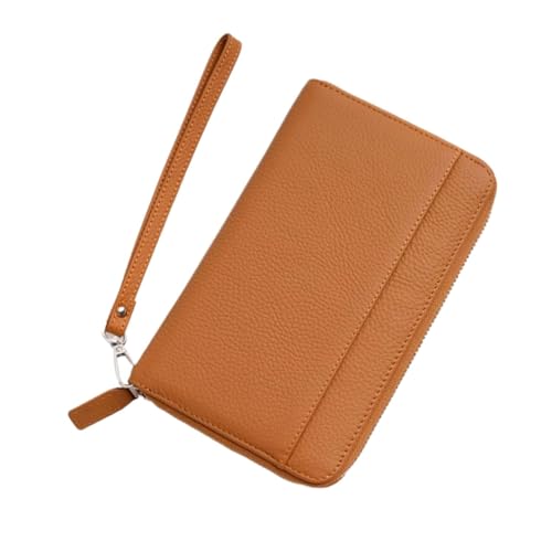 RWCCCRW Handtaschen Visitenkartenetuis Damen-Geldbörsen Geldklammern Echtleder-Münzbörsen Beutel Blockierende Geldbörsen (Größe: Braun) von RWCCCRW