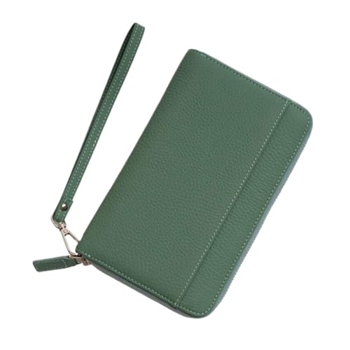 RWCCCRW Handtaschen Visitenkartenetuis Damen-Geldbörsen Geldklammern Echtleder-Münzbörsen Beutel Blocking Wallets (Größe : Grün) von RWCCCRW