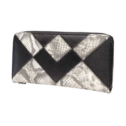 RWCCCRW Handtaschen Visitenkartenetuis Damen Rindsleder Geldbörsen Leder Lange Geldklammern Abendtaschen Geldbörsen von RWCCCRW