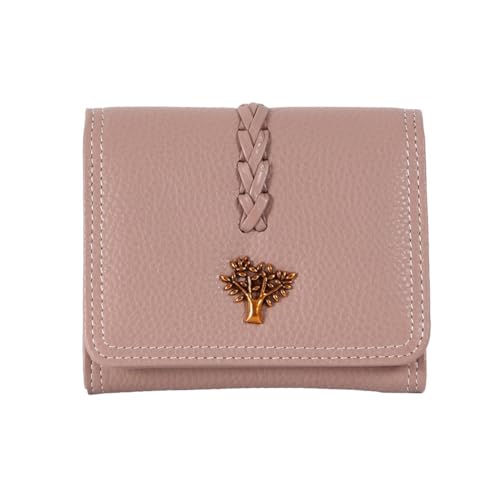 RWCCCRW Kleine Geldbörsen Damen-Geldbörsen aus echtem Leder, Geldklammern, Visitenkartenetuis, Handtaschen (Größe: Rosa) von RWCCCRW