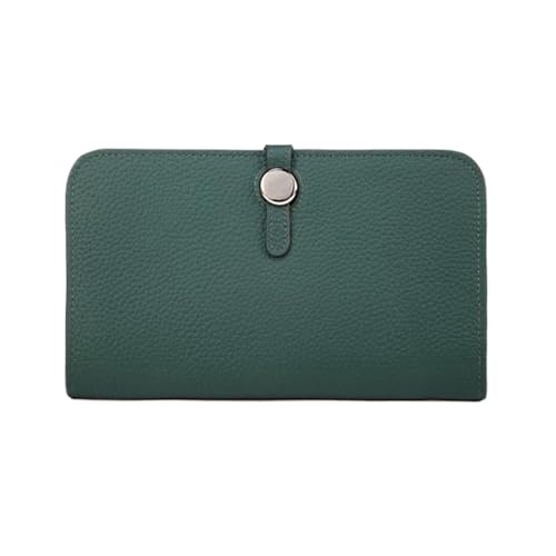 RWCCCRW Ledergeldbörsen Visitenkartenetuis Damen-Geldbörsen aus Rindsleder Blocking Wallets Geldklammern Handtaschen Abendtaschen (Größe : Grün) von RWCCCRW