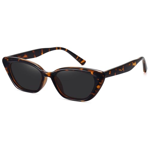 RWCHCWRH Cat Eye Sonnenbrille Damen Retro Schmal Trendy Polarisierte Sonnenbrille von RWCHCWRH