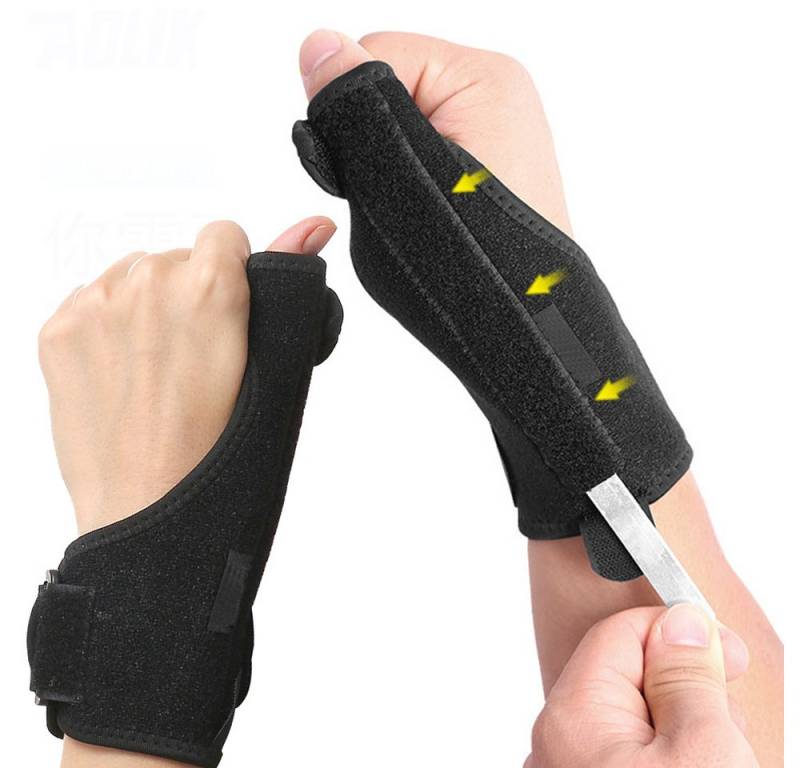 RWEUOQ Daumenbandage Daumenbandage für links & rechts ergonomische Daumenstütze,verstellbar (2-tlg., 2er set), atmungsaktiv, Unisex, geeignet für Alltag & Sport, 100 % Polyester von RWEUOQ