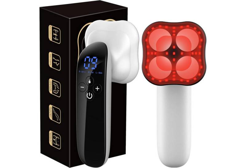 RWEUOQ Massagegerät EMS Mikrostrom Anti Cellulite Massagegerät Ultraschall-Massagegerät, Ultraschall-Kavitation mit Heizfunktion, 3 Modi, 10 Stufen, für Anti-Cellulite, Straffung & Körperformung, Formt Den Perfekten Bauch,Die Taille, Arme, Beine und Hüften von RWEUOQ