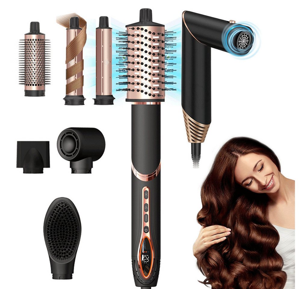 RWEUOQ Multihaarstyler 7in1 Airstyler & Ionen Haartrockner mit Luft-Lockenstab Warmluftbürste, Stylingbürsten Haarstyler Haar Styling Föhn Geschenken für Frauen Set RWEUOQ Multihaarstyler 7in1 Airstyler & Ionen Haartrockner mit Luft-Lockenstab Warmluftbürste, Stylingbürsten Haarstyler Haar Styling Föhn Geschenken für Frauen Set von RWEUOQ