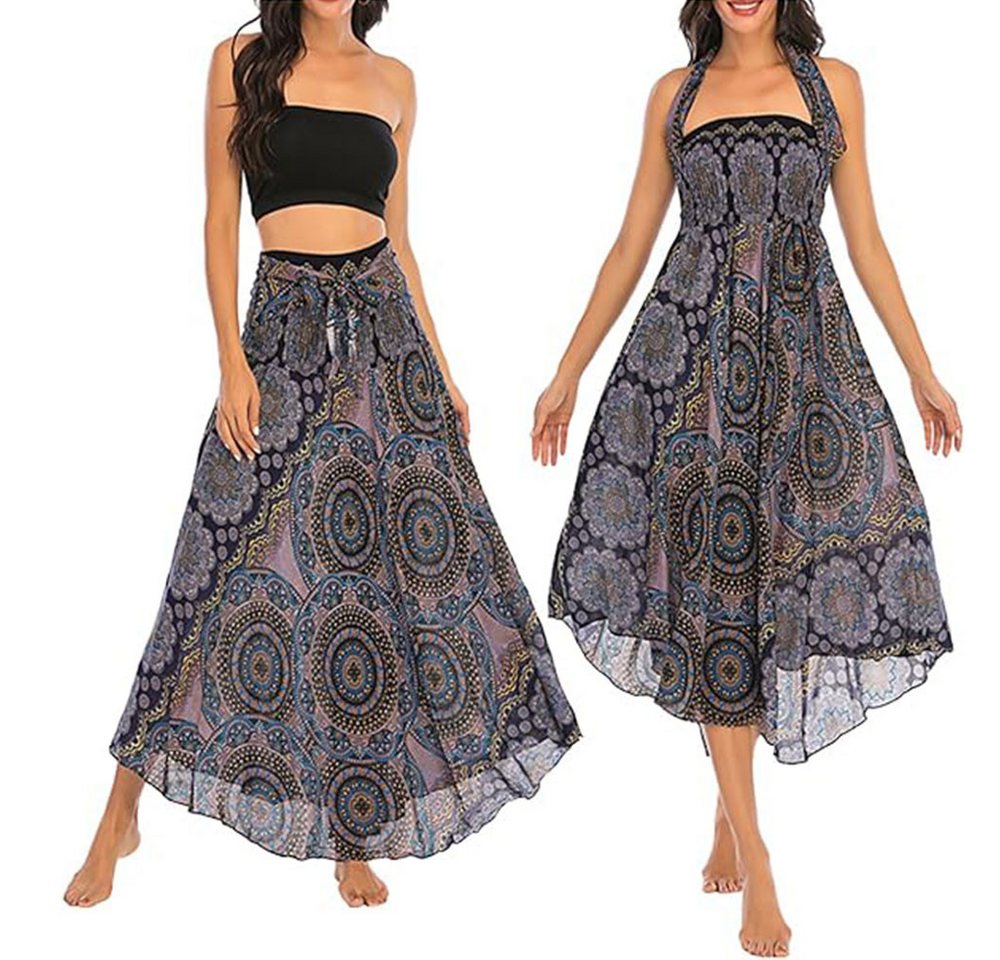 RWEUOQ Strandkleid Maxirock Chiffon Bohemien Verstellbares Kleid Urlaub Strandkleider RWEUOQ Strandkleid Maxirock Chiffon Bohemien Verstellbares Kleid Urlaub Strandkleider von RWEUOQ