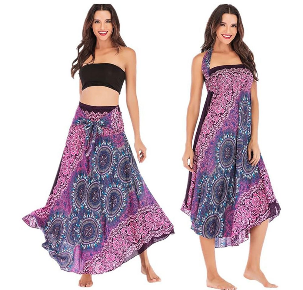 RWEUOQ Strandkleid Maxirock Chiffon Bohemien Verstellbares Kleid Urlaub Strandkleider RWEUOQ Strandkleid Maxirock Chiffon Bohemien Verstellbares Kleid Urlaub Strandkleider von RWEUOQ